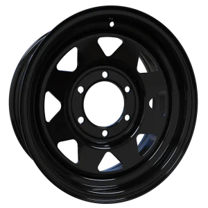 Envy Wheels – TRAILER STEEL SPOKE – Black – 15″x6″ 0mm – All weather Wheels – 200GBS-15655